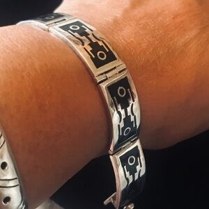 Native American Mexico 925 Silver Bracelet